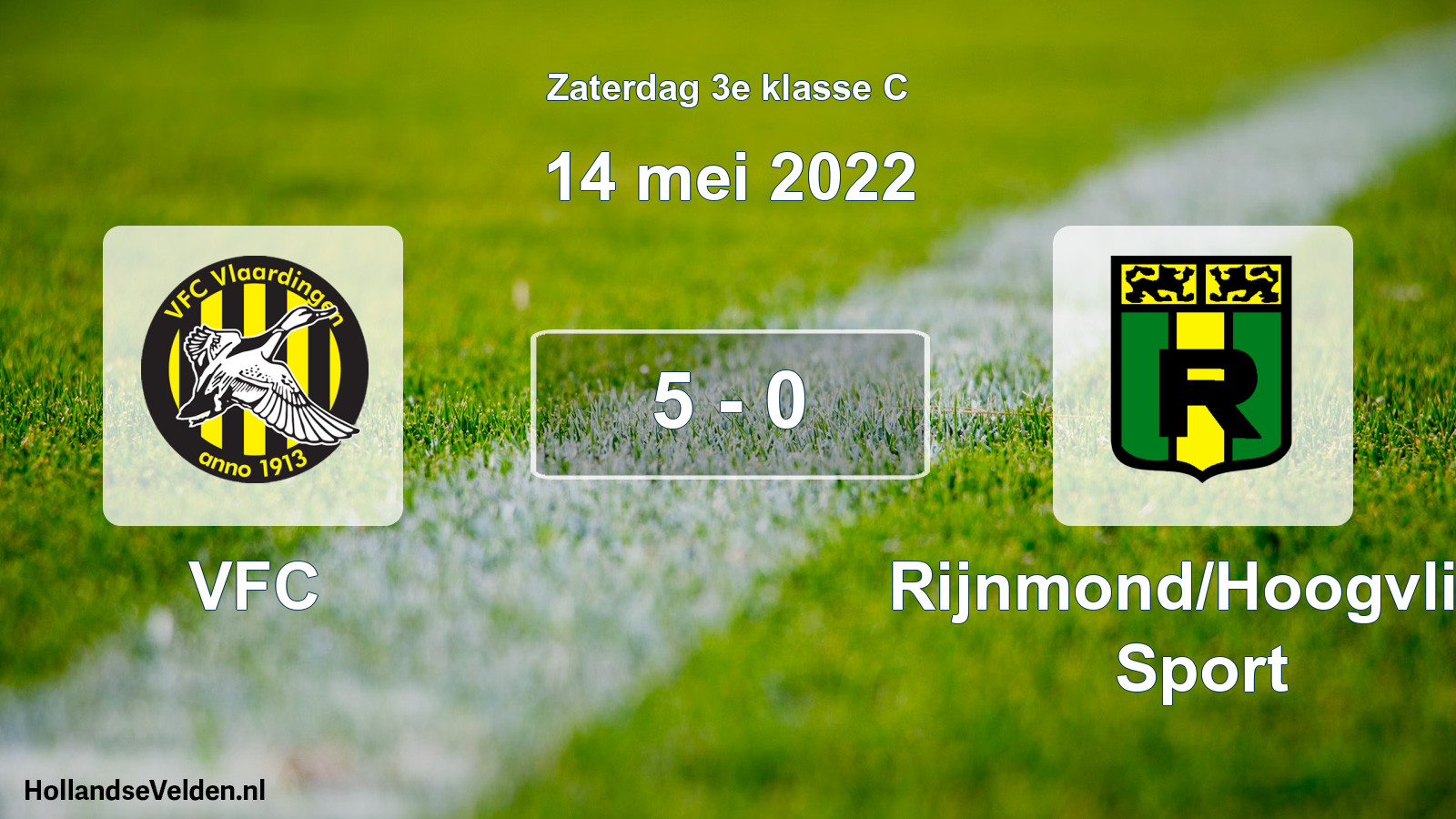 Total number of matches played: VFC - Rijnmond/Hoogvliet Sport 5 - 0 (14 May 2022)