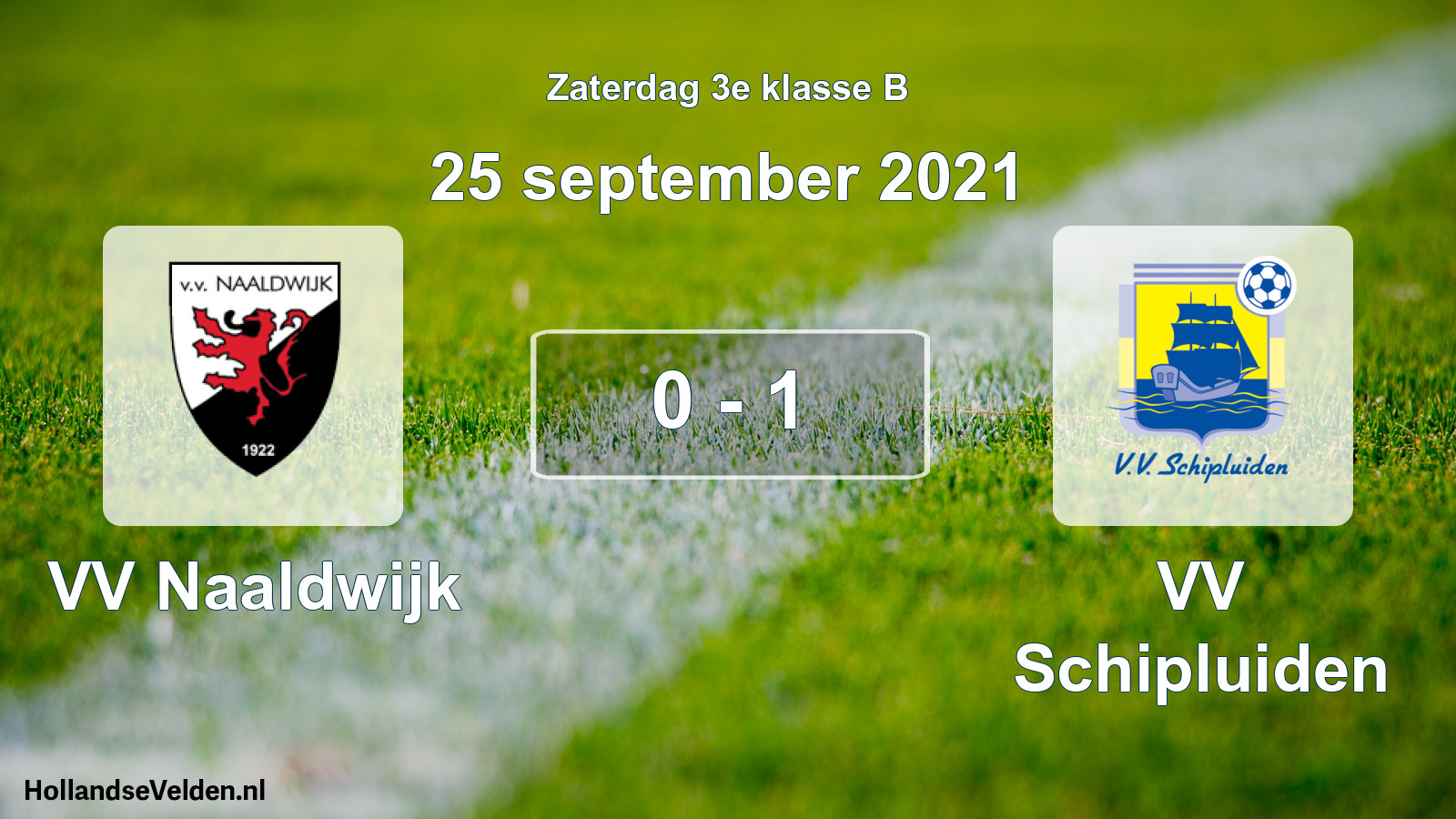 Total number of matches played: VV Naaldwijk - VV Schipluiden 0 - 1 (25 September 2021)