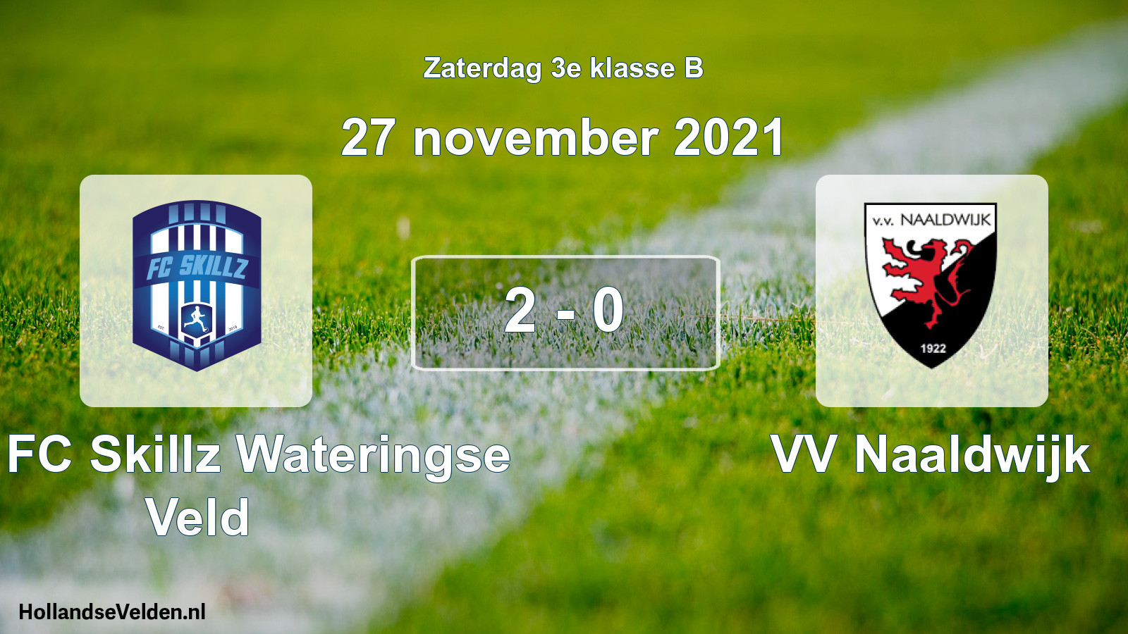 Total number of matches played: SSA FC Skillz Wateringse Veld - VV Naaldwijk 2 - 0 (27 November 2021)