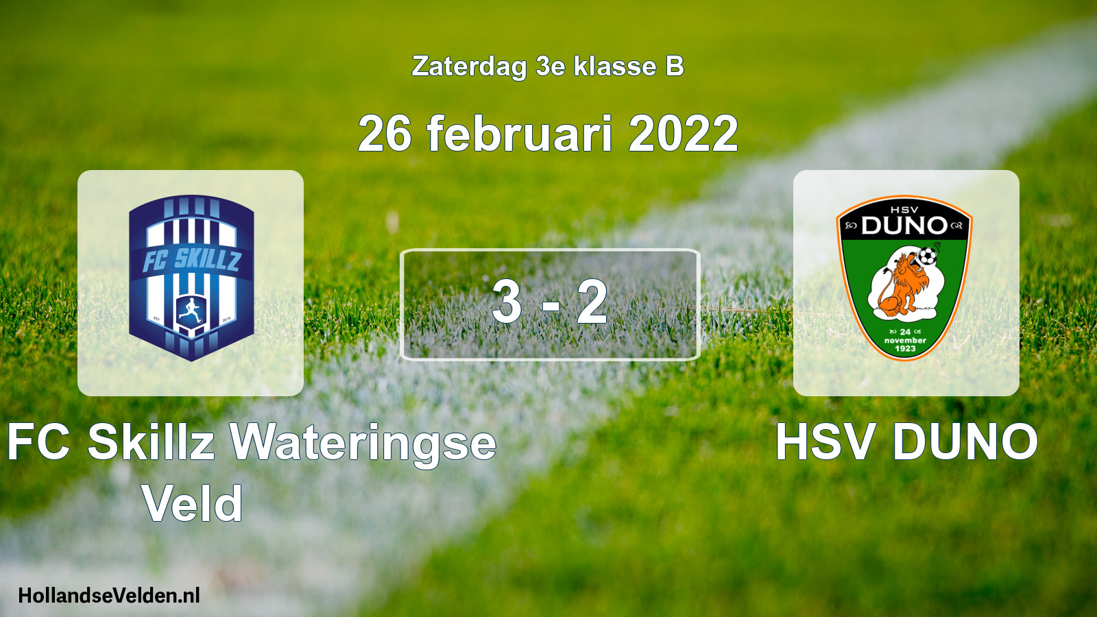 Total number of matches played: SSA FC Skillz Wateringse Veld - HSV DUNO 3 - 2 (26 February 2022)