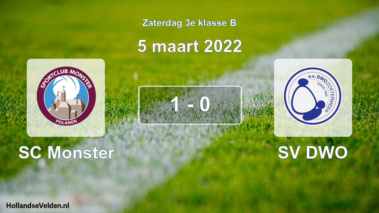 Total number of matches played: SC Monster - SV DWO 1 - 0 (5 March 2022)