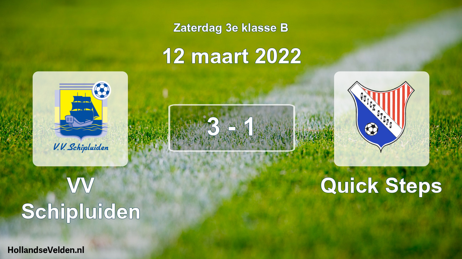 Total number of matches played: VV Schipluiden - Quick Steps 3 - 1 (12 March 2022)