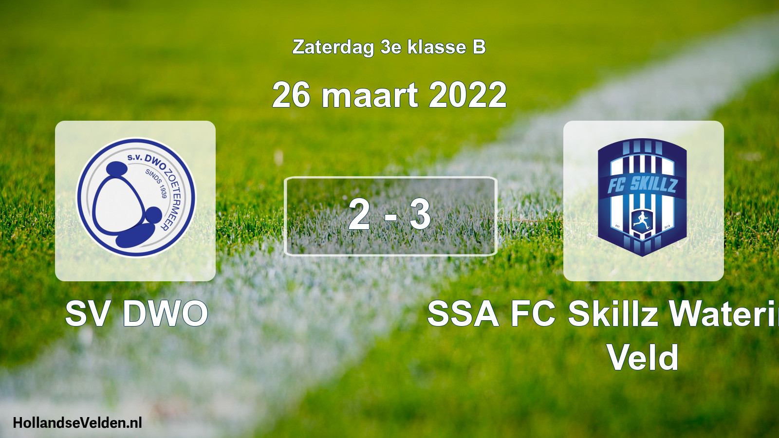 Total number of matches played: SV DWO - SSA FC Skillz Wateringse Veld 2 - 3 (26 March 2022)