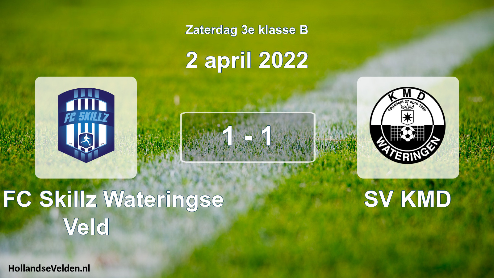 Total number of matches played: SSA FC Skillz Wateringse Veld - SV KMD 1 - 1 (2 April 2022)