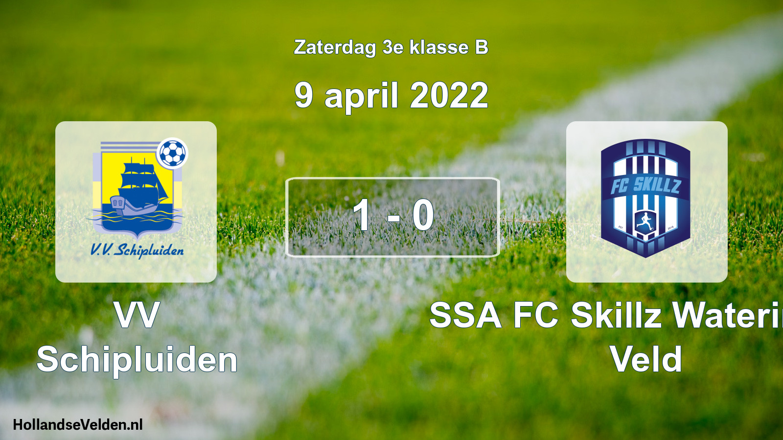 Total number of matches played: VV Schipluiden - SSA FC Skillz Wateringse Veld 1 - 0 (9 April 2022)