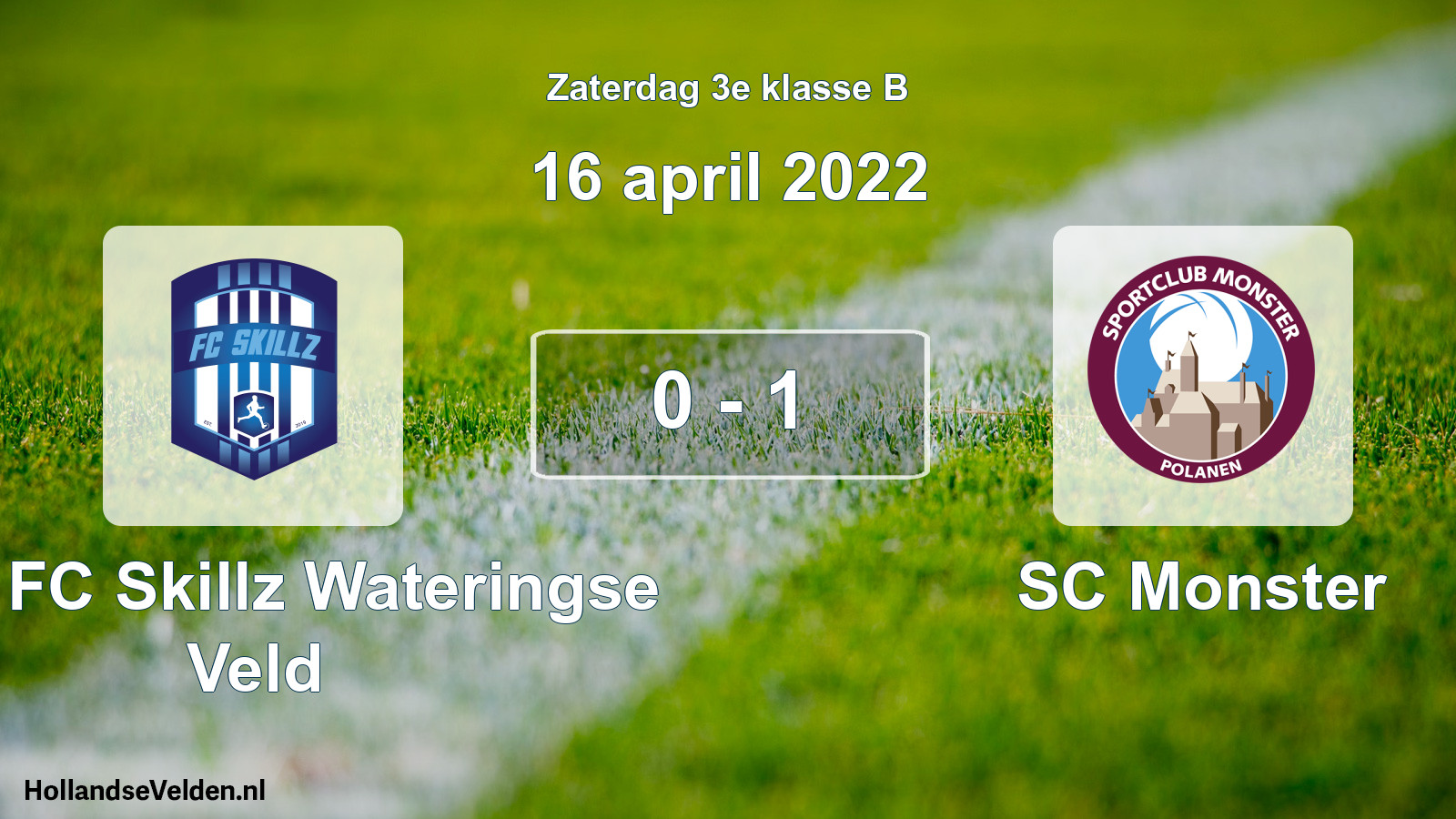 Total number of matches played: SSA FC Skillz Wateringse Veld - SC Monster 0 - 1 (16 April 2022)