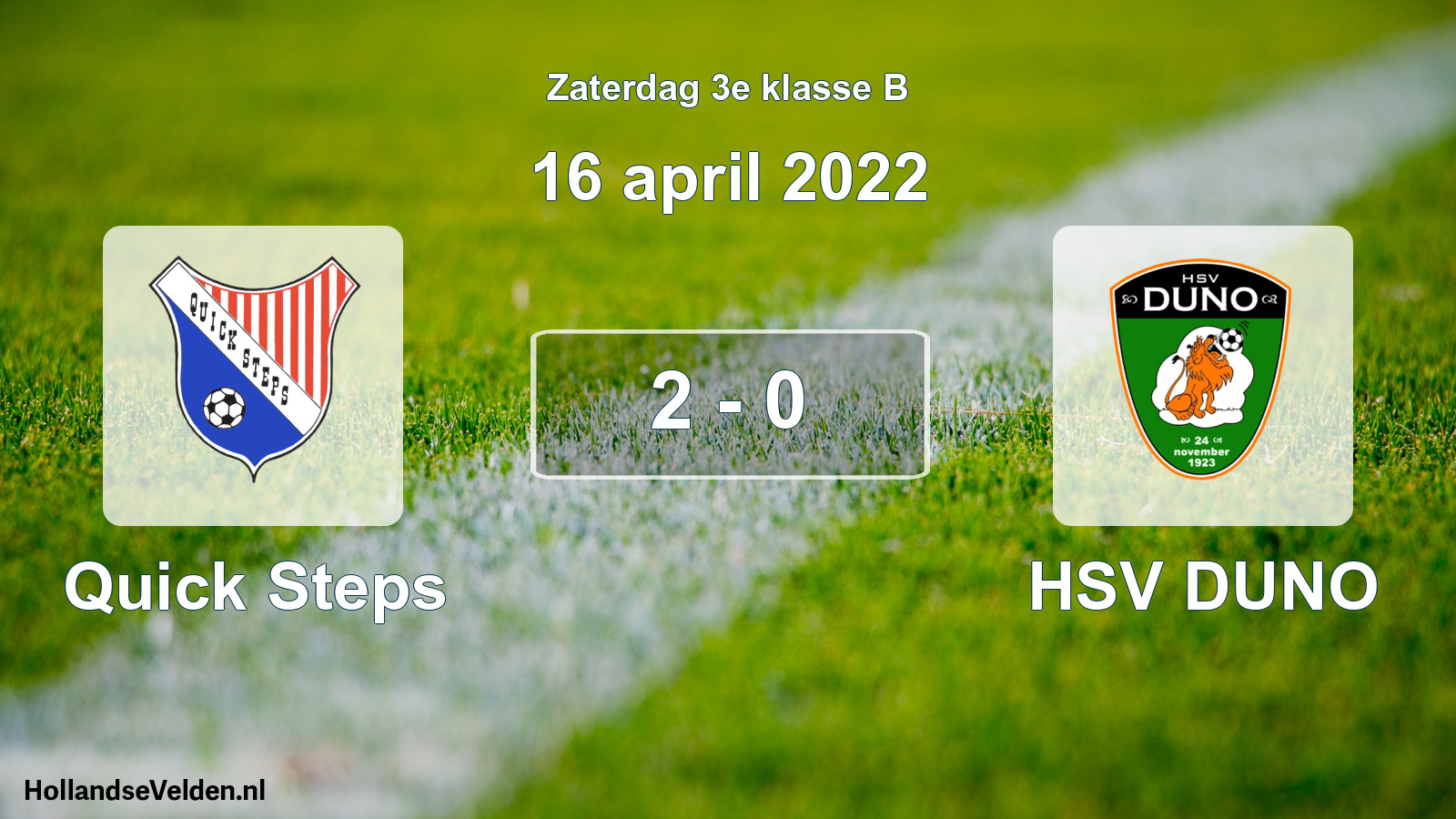 Total number of matches played: Quick Steps - HSV DUNO 2 - 0 (16 April 2022)