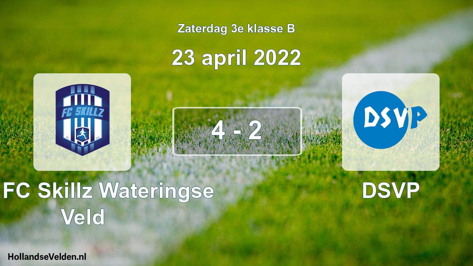 Total number of matches played: SSA FC Skillz Wateringse Veld - DSVP 4 - 2 (23 April 2022)