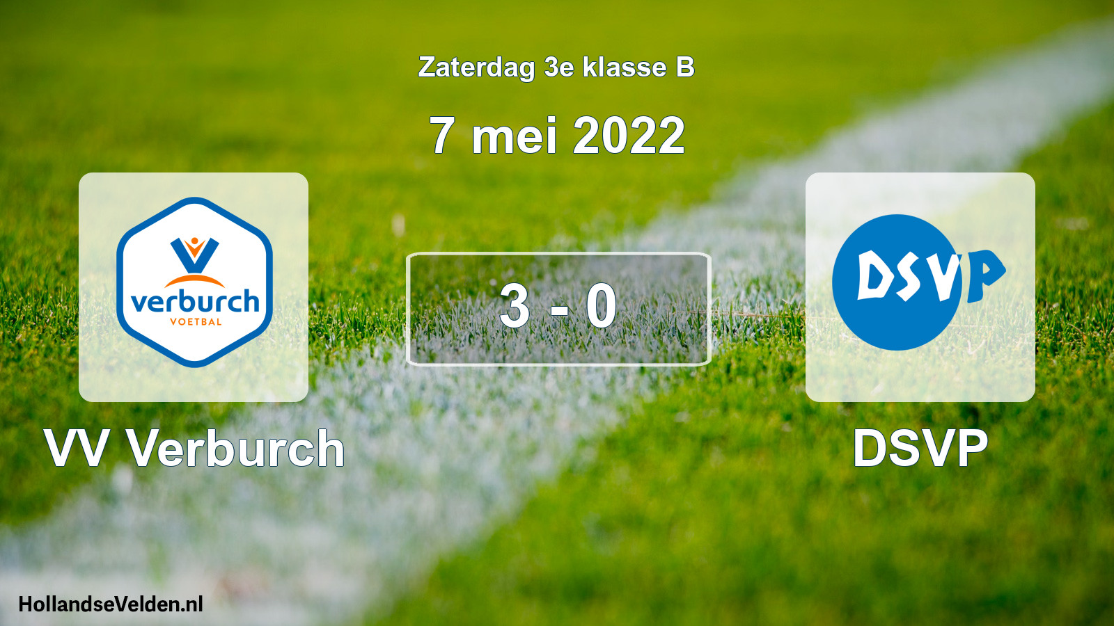 Total number of matches played: VV Verburch - DSVP 3 - 0 (7 May 2022)