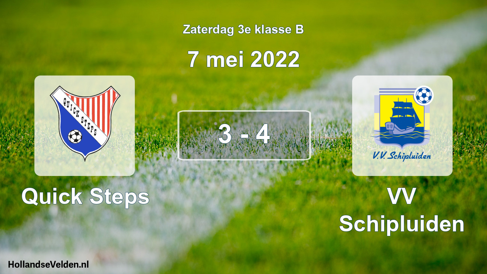 Total number of matches played: Quick Steps - VV Schipluiden 3 - 4 (7 May 2022)