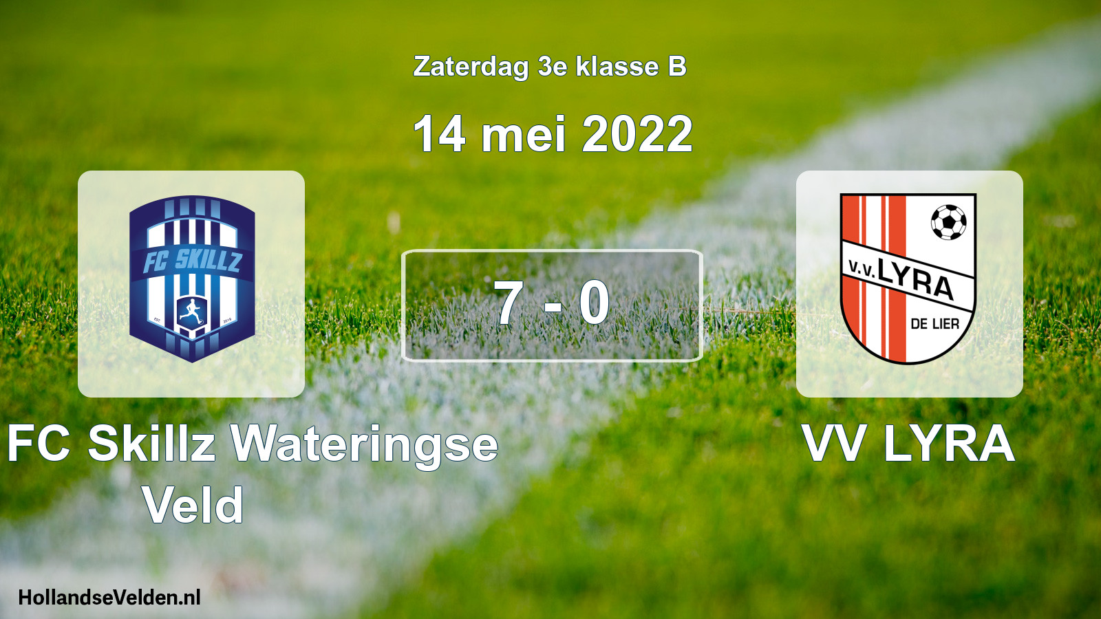 Total number of matches played: SSA FC Skillz Wateringse Veld - VV LYRA 7 - 0 (14 May 2022)