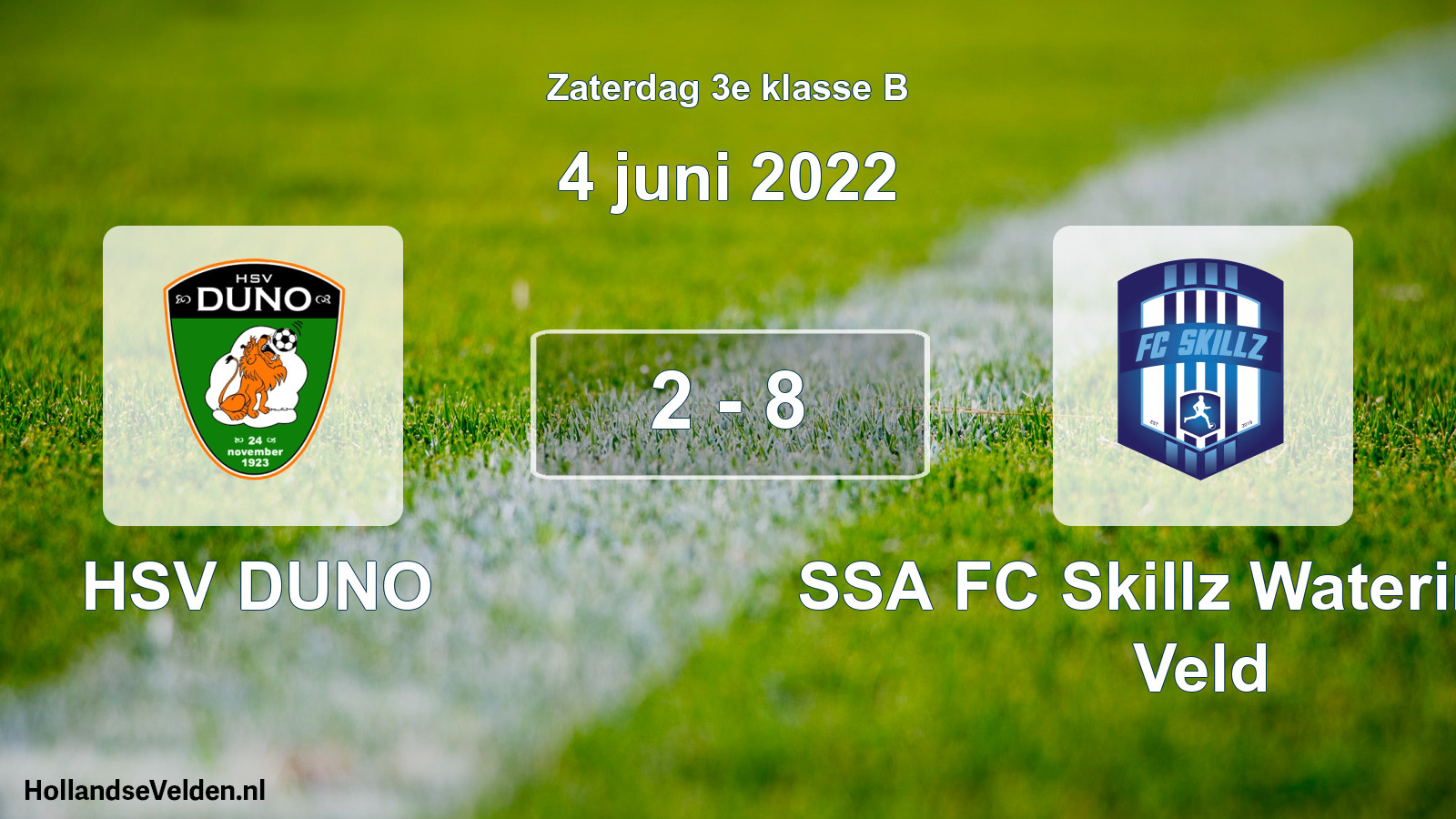 Total number of matches played: HSV DUNO - SSA FC Skillz Wateringse Veld 2 - 8 (4 June 2022)