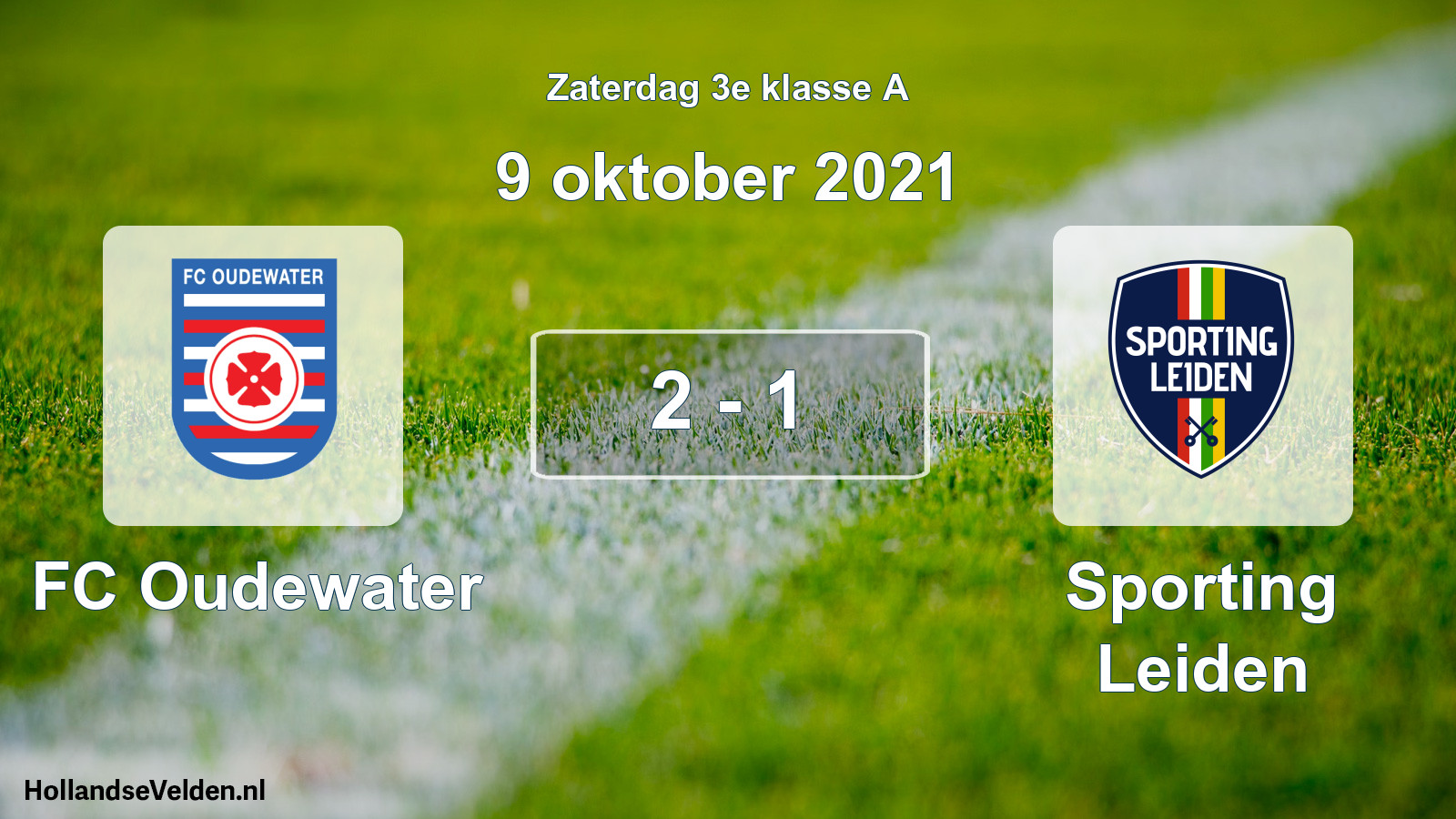 Total number of matches played: FC Oudewater - Sporting Leiden 2 - 1 (9 October 2021)
