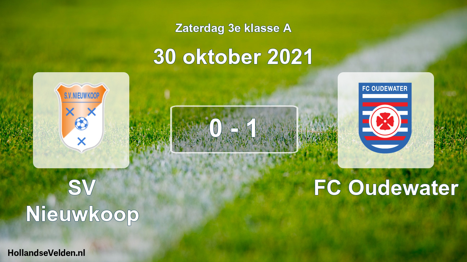 Total number of matches played: SV Nieuwkoop - FC Oudewater 0 - 1 (30 October 2021)