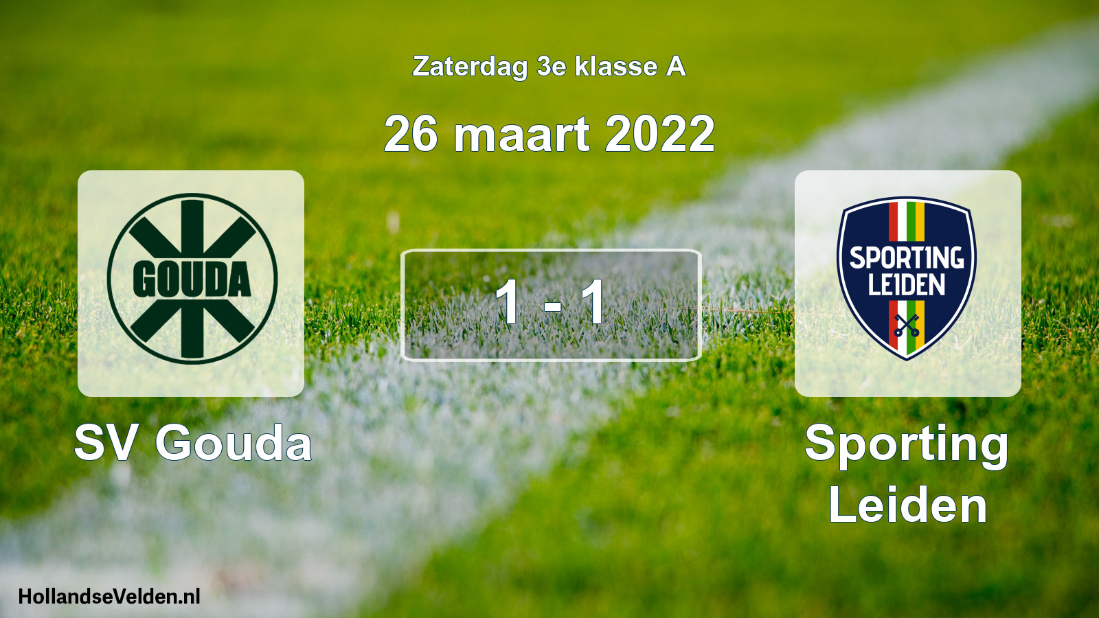 Total number of matches played: SV Gouda - Sporting Leiden 1 - 1 (26 March 2022)