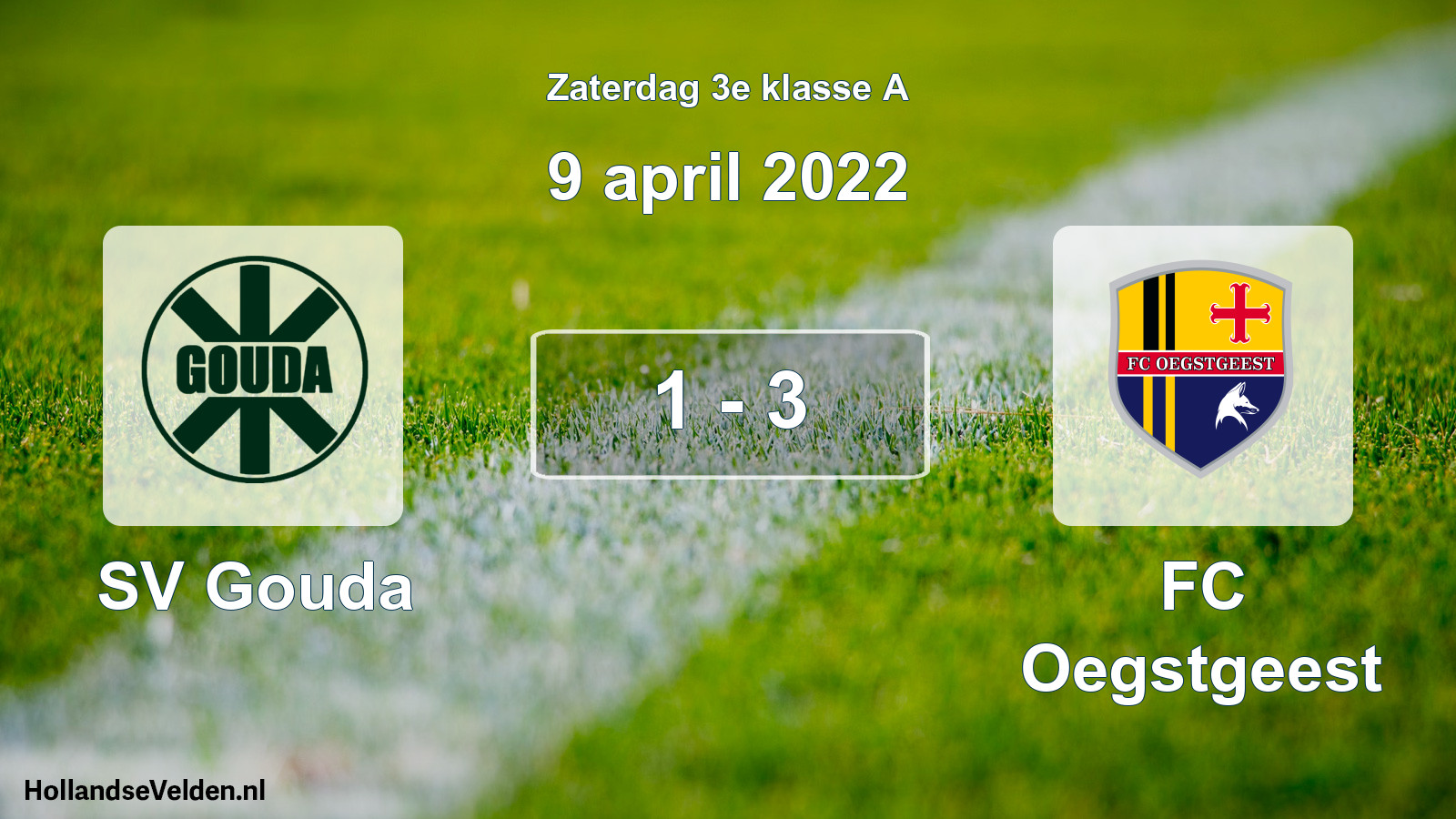 Total number of matches played: SV Gouda - FC Oegstgeest 1 - 3 (9 April 2022)