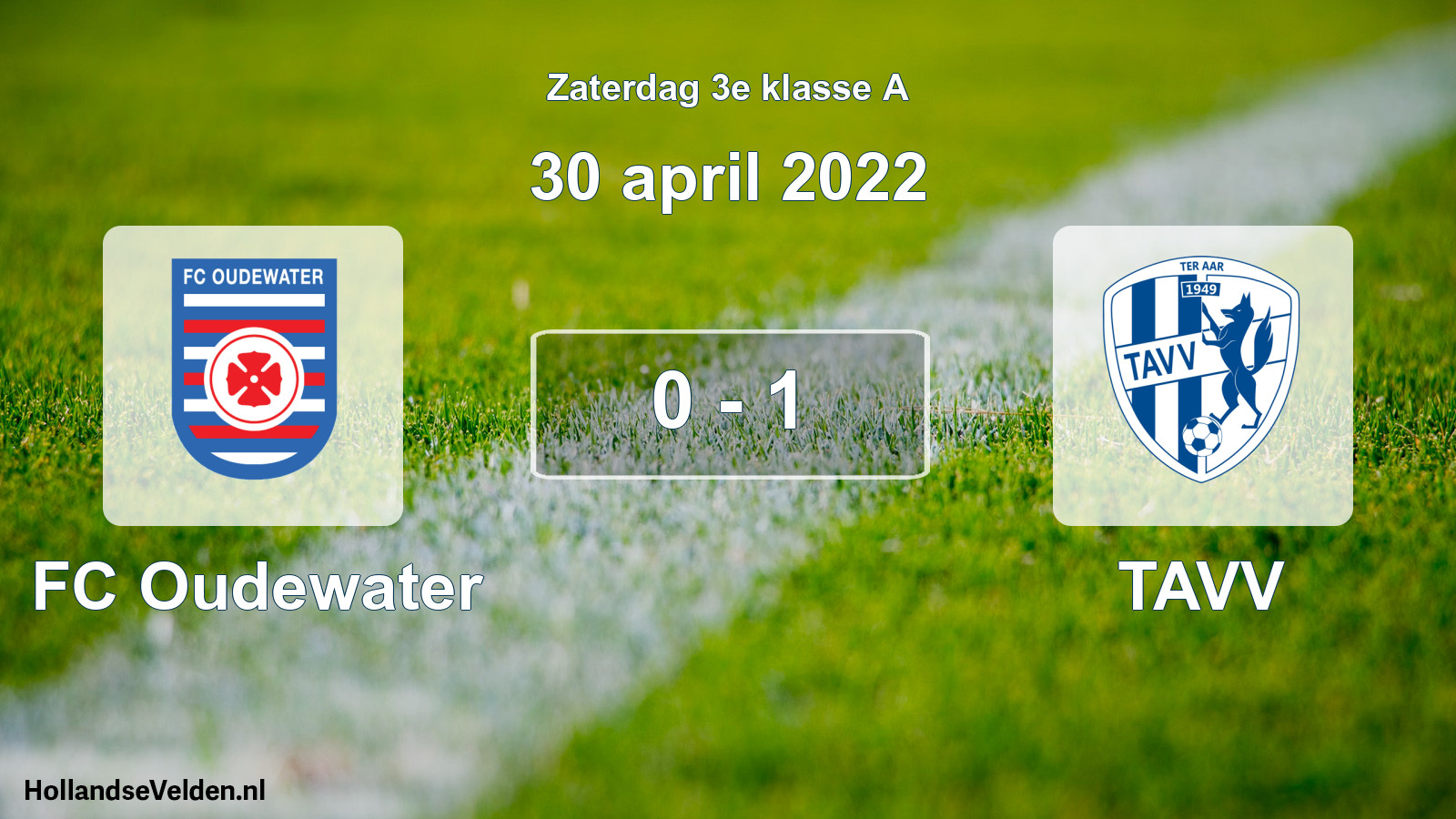 Total number of matches played: FC Oudewater - TAVV 0 - 1 (30 April 2022)