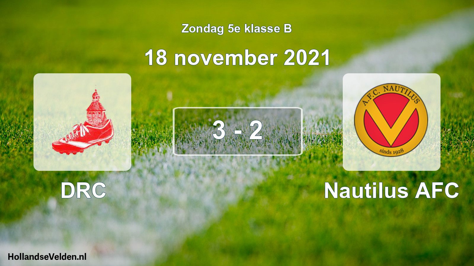 Total number of matches played: DRC - Nautilus AFC 3 - 2 (18 November 2021)