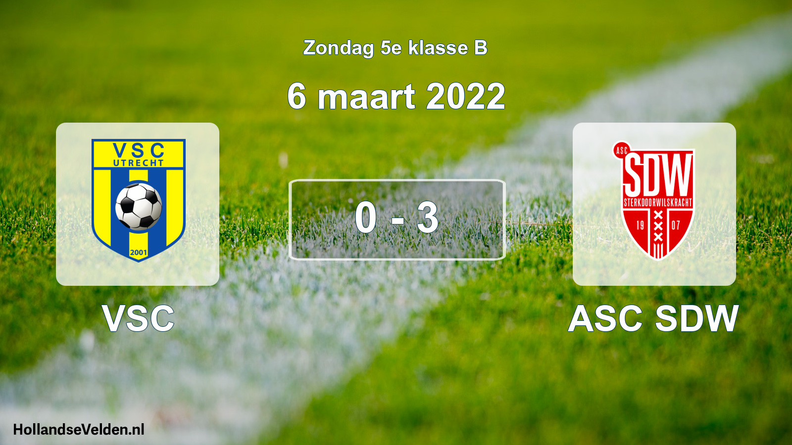 Total number of matches played: VSC - ASC SDW 0 - 3 (6 March 2022)