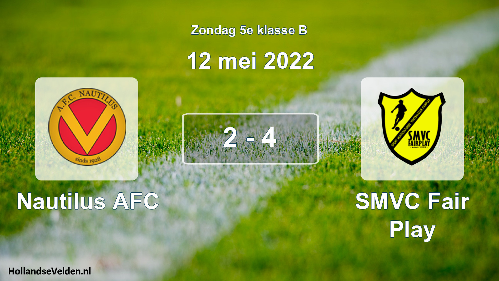 Total number of matches played: Nautilus AFC - SMVC Fair Play 2 - 4 (12 May 2022)