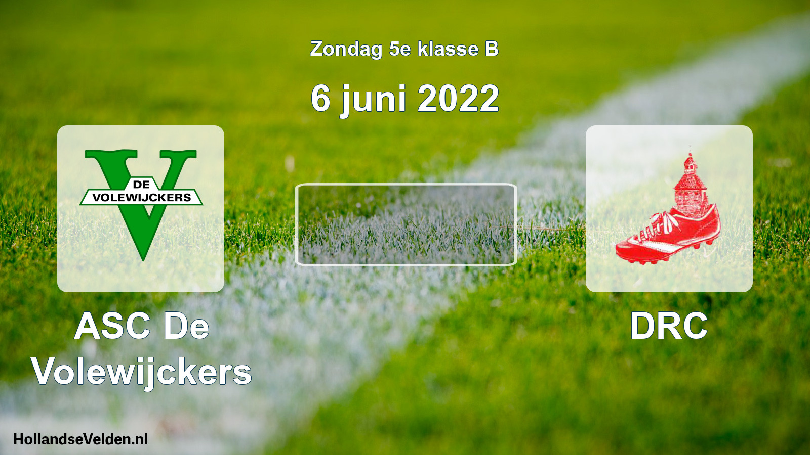 Scheduled Match: ASC De Volewijckers - DRC (6 June 2022)