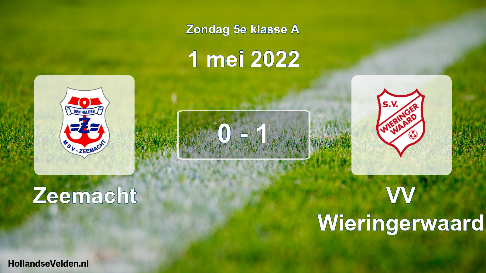Total number of matches played: Zeemacht - VV Wieringerwaard 0 - 1 (1 May 2022)