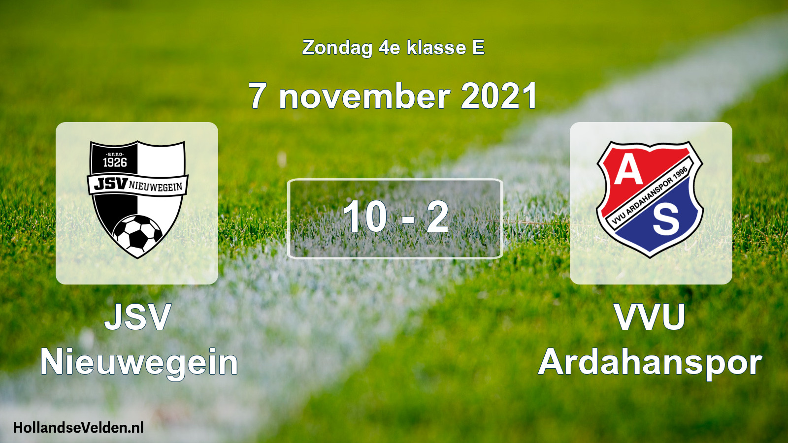 Total number of matches played: JSV Nieuwegein - VVU Ardahanspor 10 - 2 (7 November 2021)