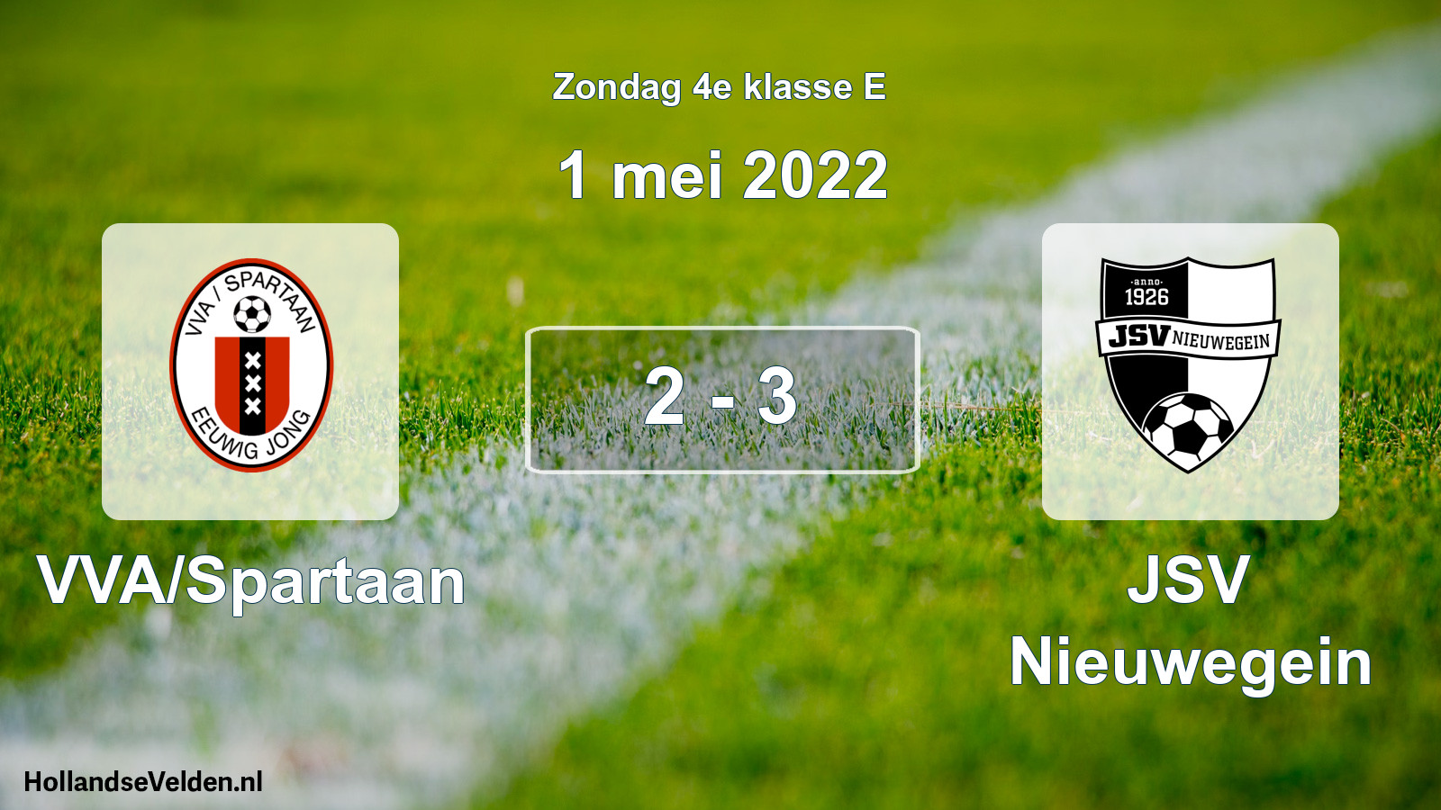 Total number of matches played: VVA/Spartaan - JSV Nieuwegein 2 - 3 (1 May 2022)