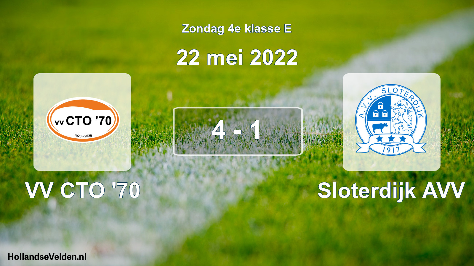 Total number of matches played: VV CTO '70 - Sloterdijk AVV 4 - 1 (22 May 2022)