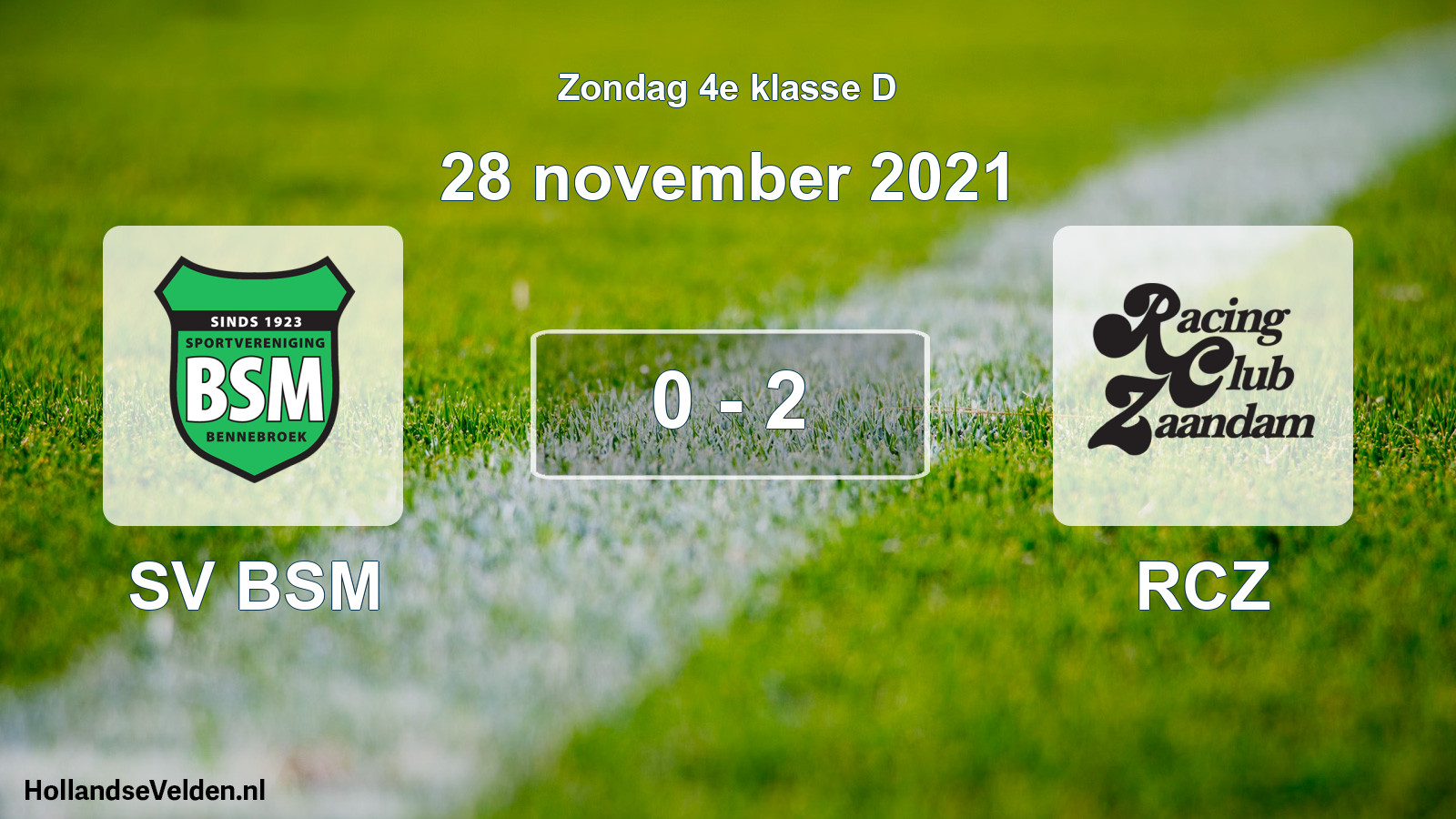 Total number of matches played: SV BSM - RCZ 0 - 2 (28 November 2021)