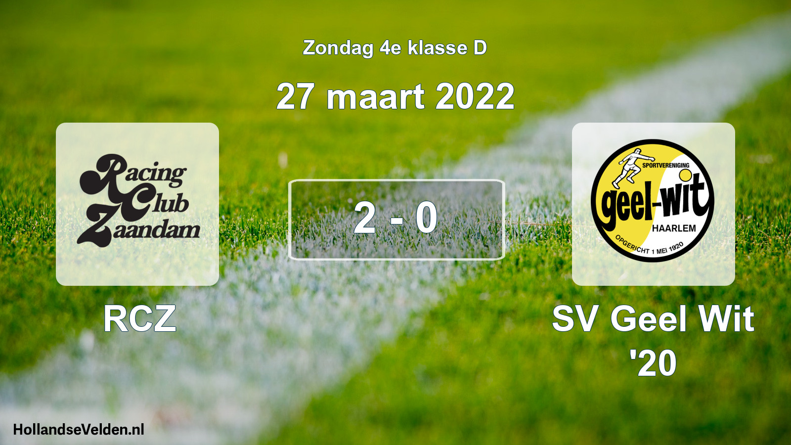 Total number of matches played: RCZ - SV Geel Wit '20 2 - 0 (27 March 2022)