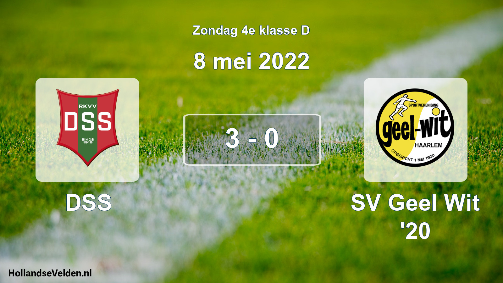Total number of matches played: DSS - SV Geel Wit '20 3 - 0 (8 May 2022)