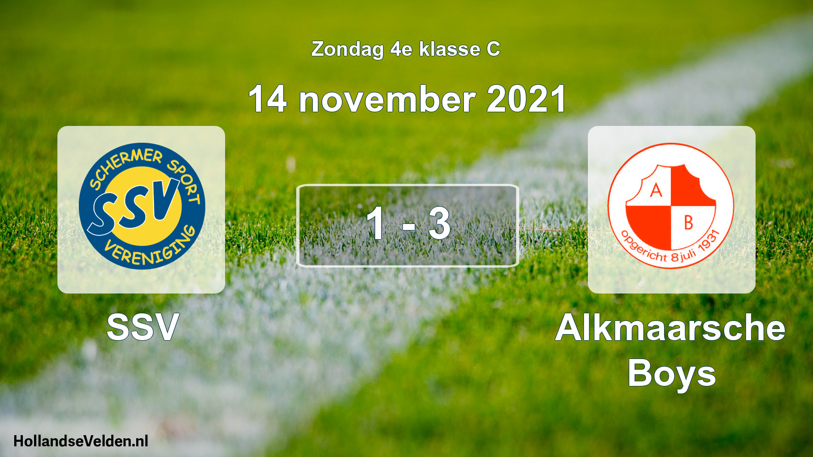 Total number of matches played: SSV - Alkmaarsche Boys 1 - 3 (14 November 2021)