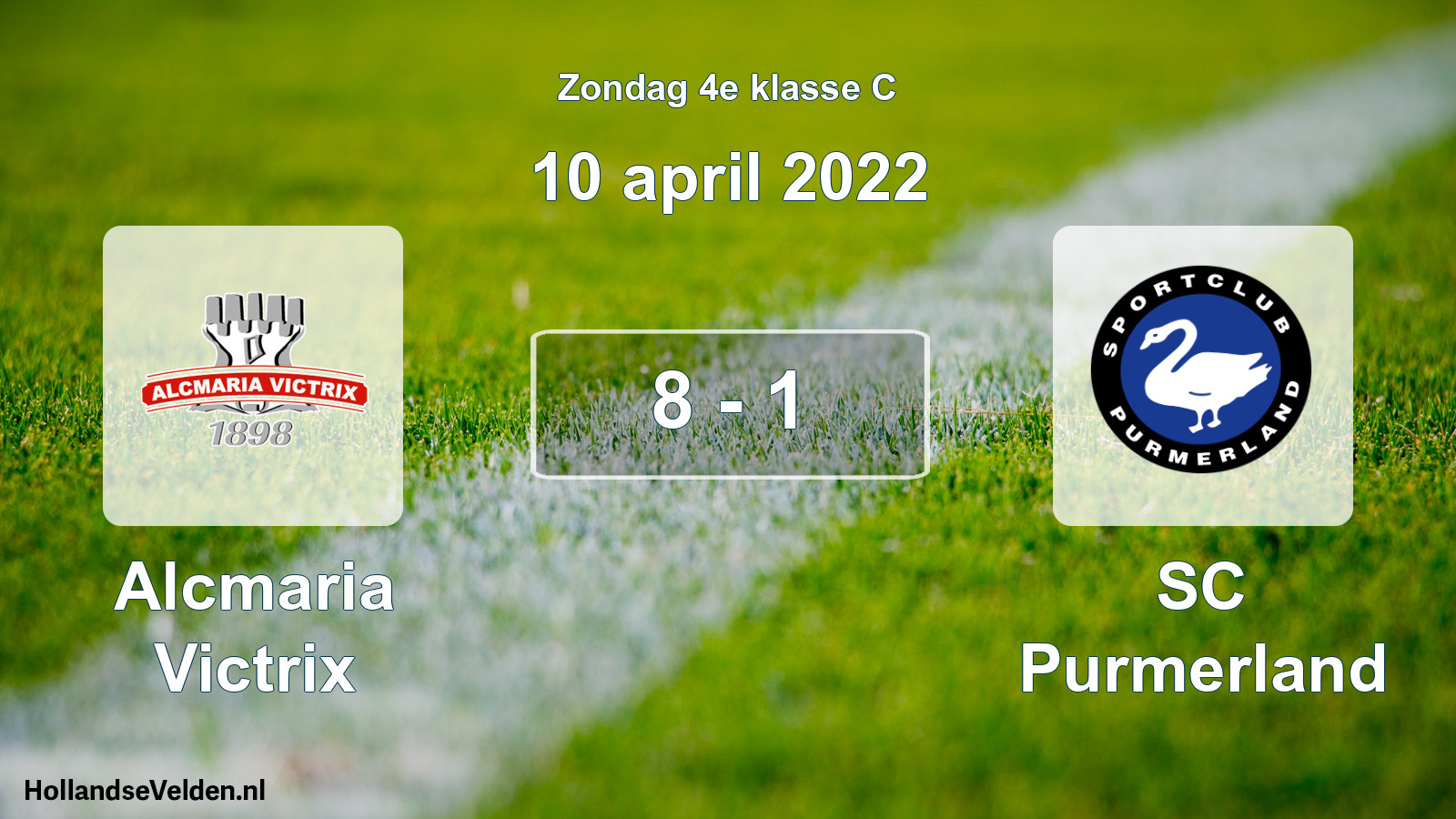 Total number of matches played: Alcmaria Victrix - SC Purmerland 8 - 1 (10 April 2022)