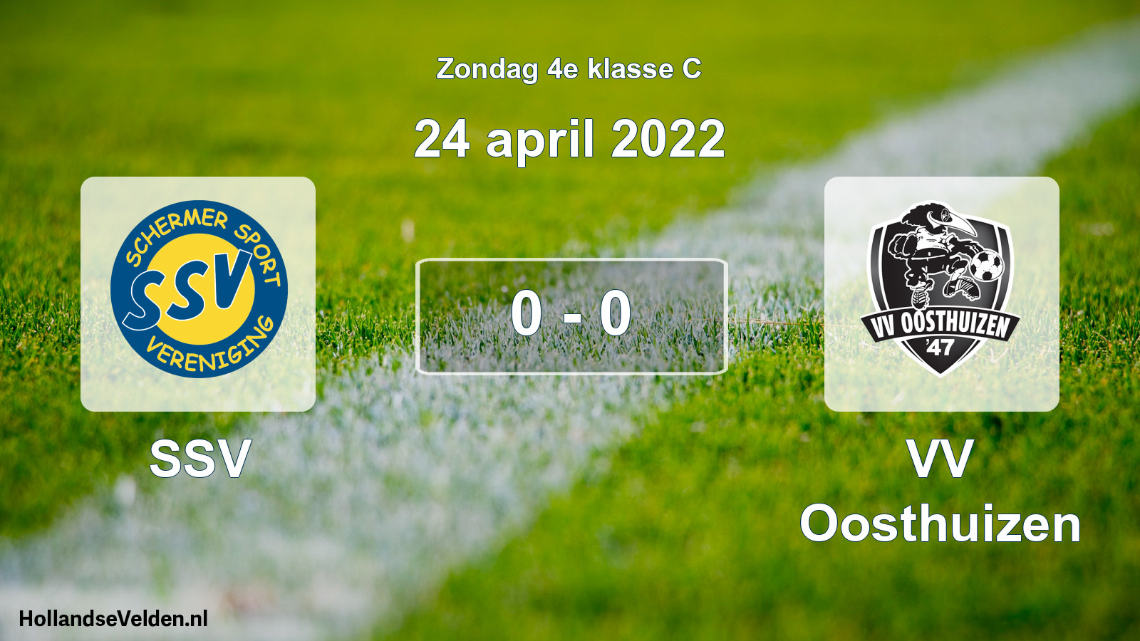 Total number of matches played: SSV - VV Oosthuizen 0 - 0 (24 April 2022)