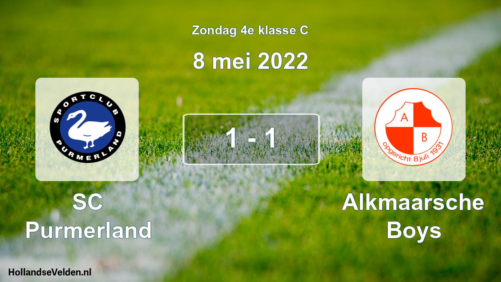 Total number of matches played: SC Purmerland - Alkmaarsche Boys 1 - 1 (8 May 2022)