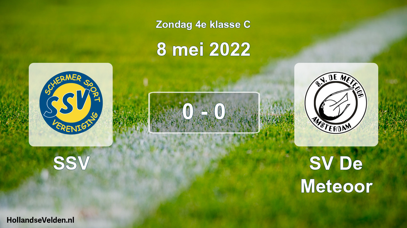 Total number of matches played: SSV - SV De Meteoor 0 - 0 (8 May 2022)