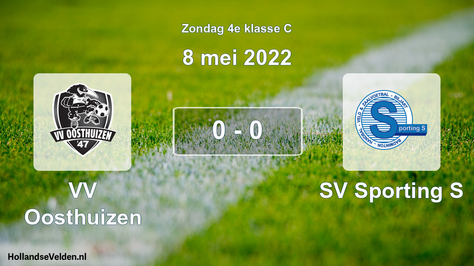 Total number of matches played: VV Oosthuizen - SV Sporting S 0 - 0 (8 May 2022)