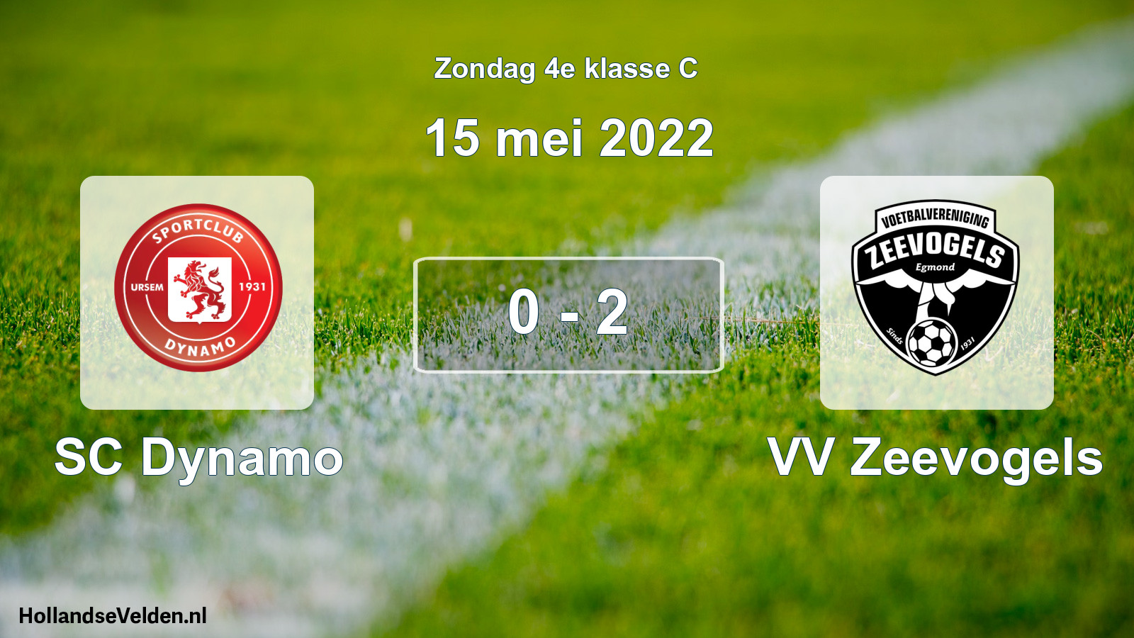 Total number of matches played: SC Dynamo - VV Zeevogels 0 - 2 (15 May 2022)