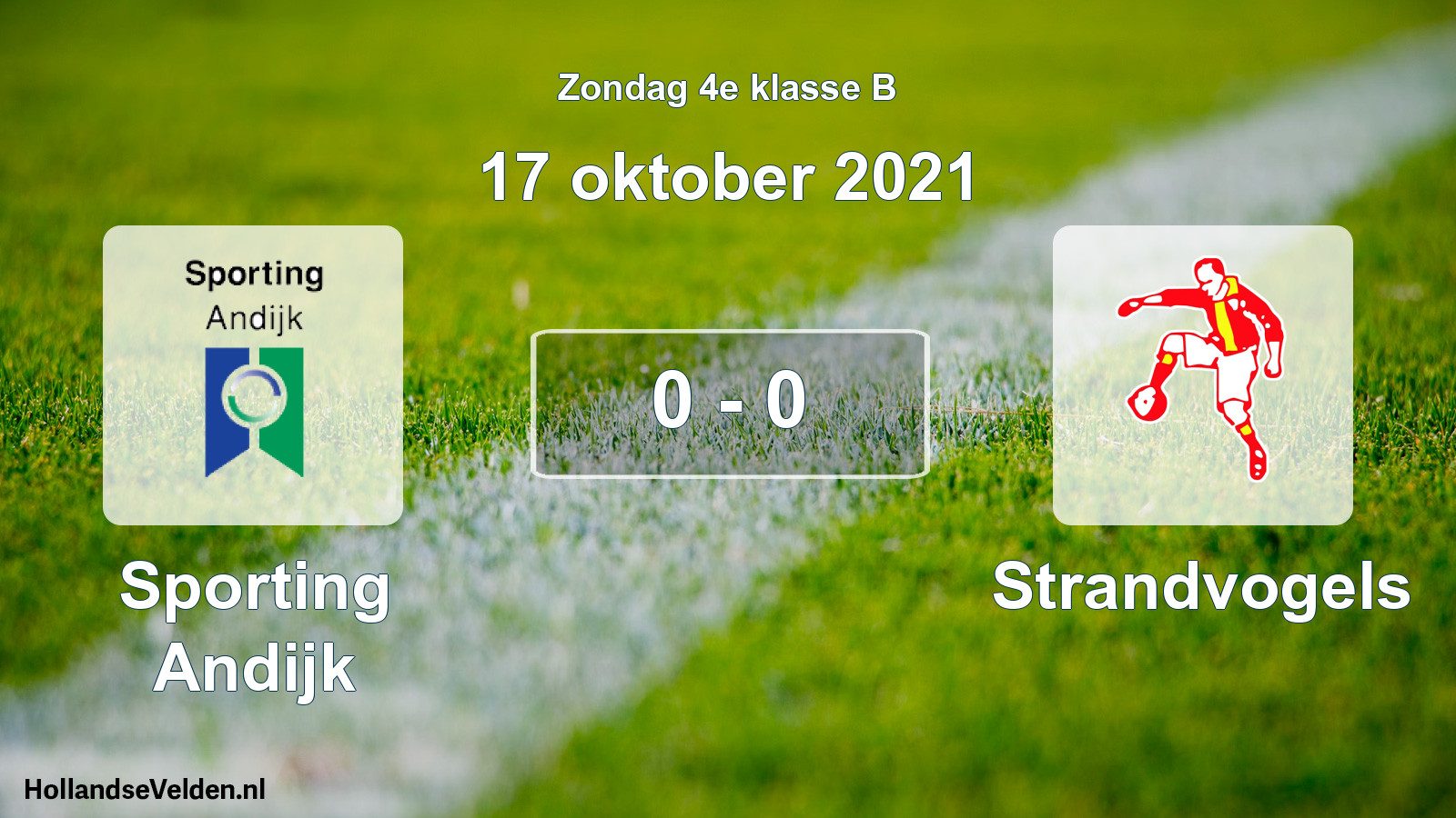 Total number of matches played: Sporting Andijk - Strandvogels 0 - 0 (17 October 2021)
