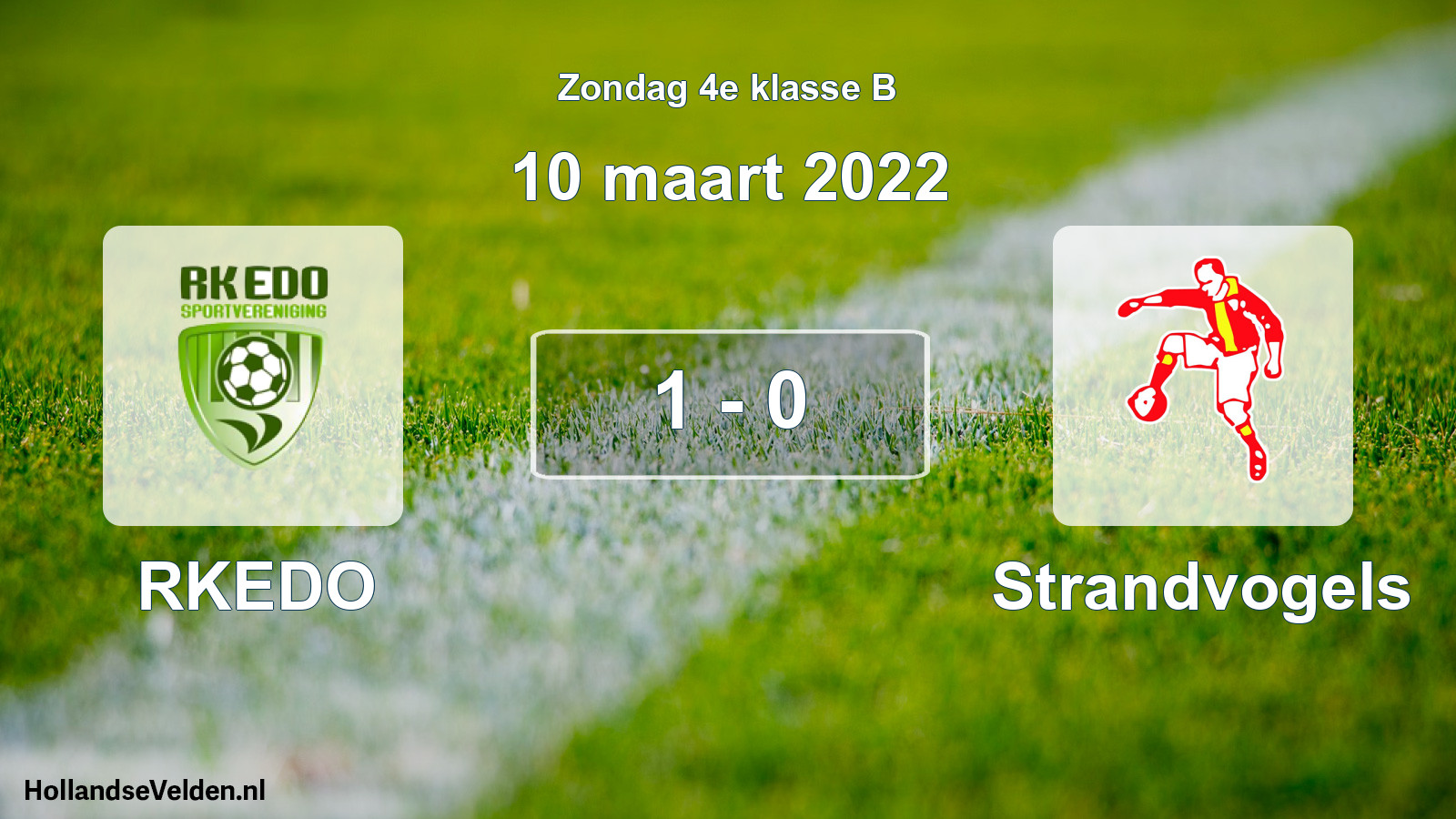 Total number of matches played: RKEDO - Strandvogels 1 - 0 (10 March 2022)
