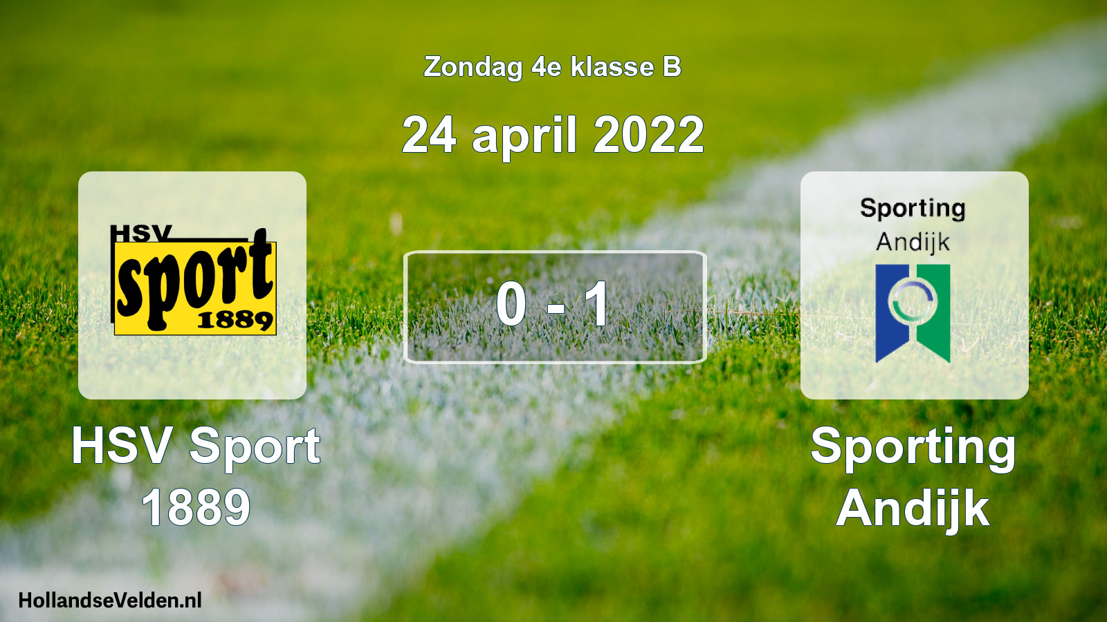 Total number of matches played: HSV Sport 1889 - Sporting Andijk 0 - 1 (24 April 2022)