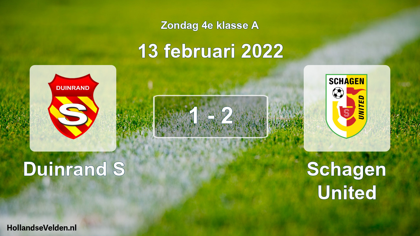 Total number of matches played: Duinrand S - Schagen United 1 - 2 (13 February 2022)