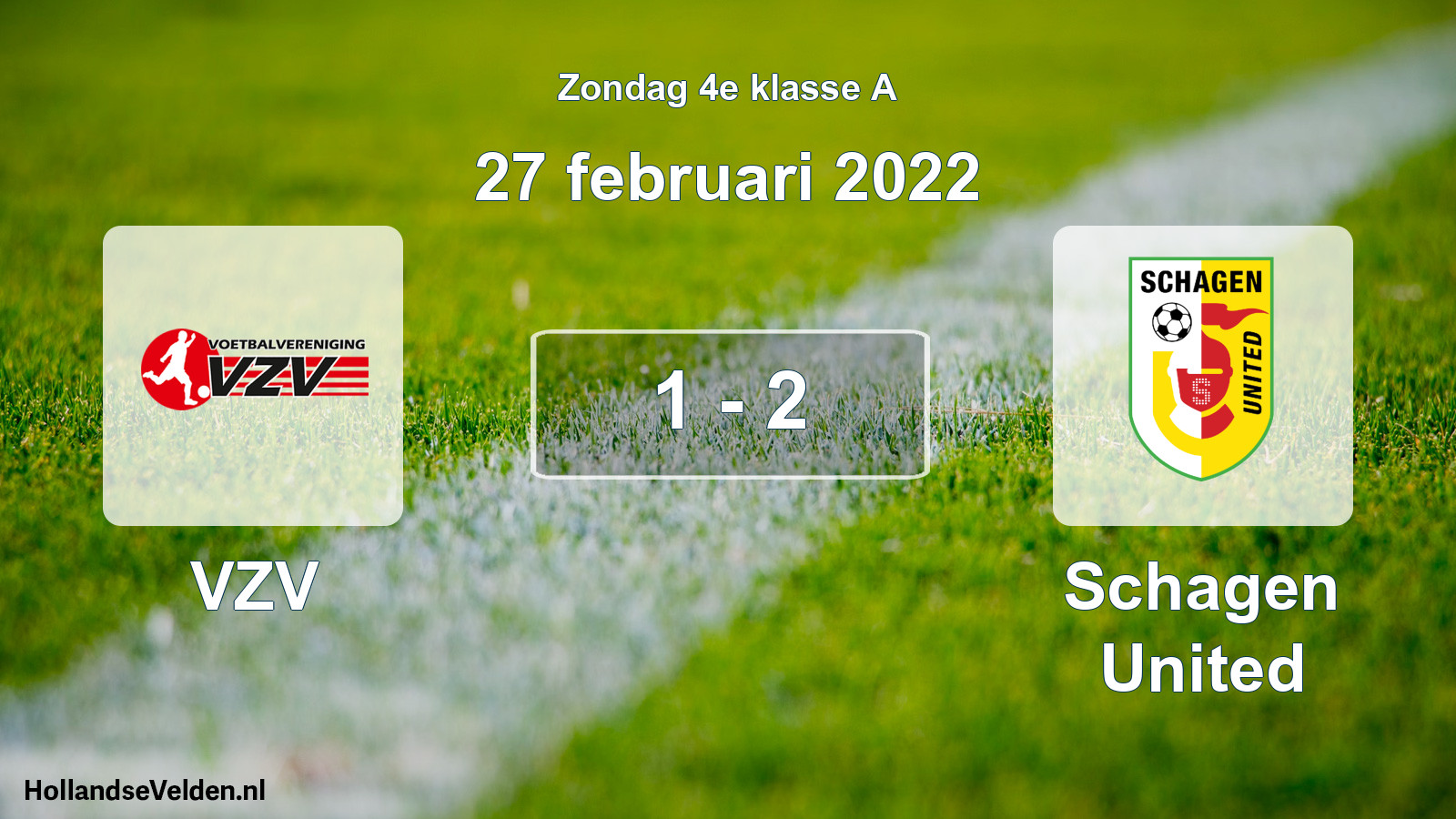 Total number of matches played: VZV - Schagen United 1 - 2 (27 February 2022)
