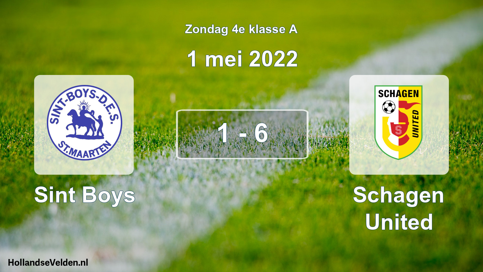 Total number of matches played: Sint Boys - Schagen United 1 - 6 (1 May 2022)
