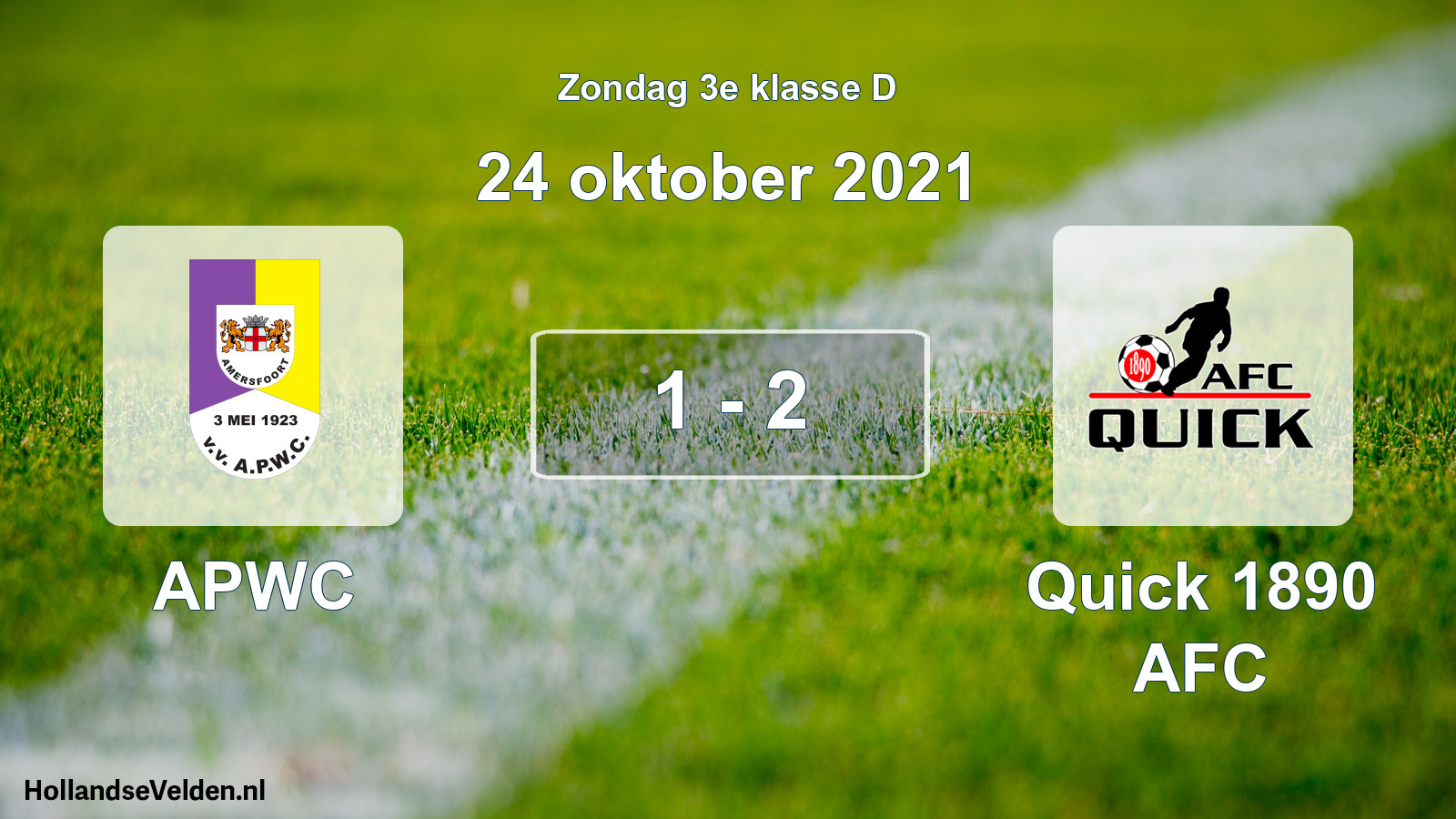 Total number of matches played: APWC - Quick 1890 AFC 1 - 2 (24 October 2021)