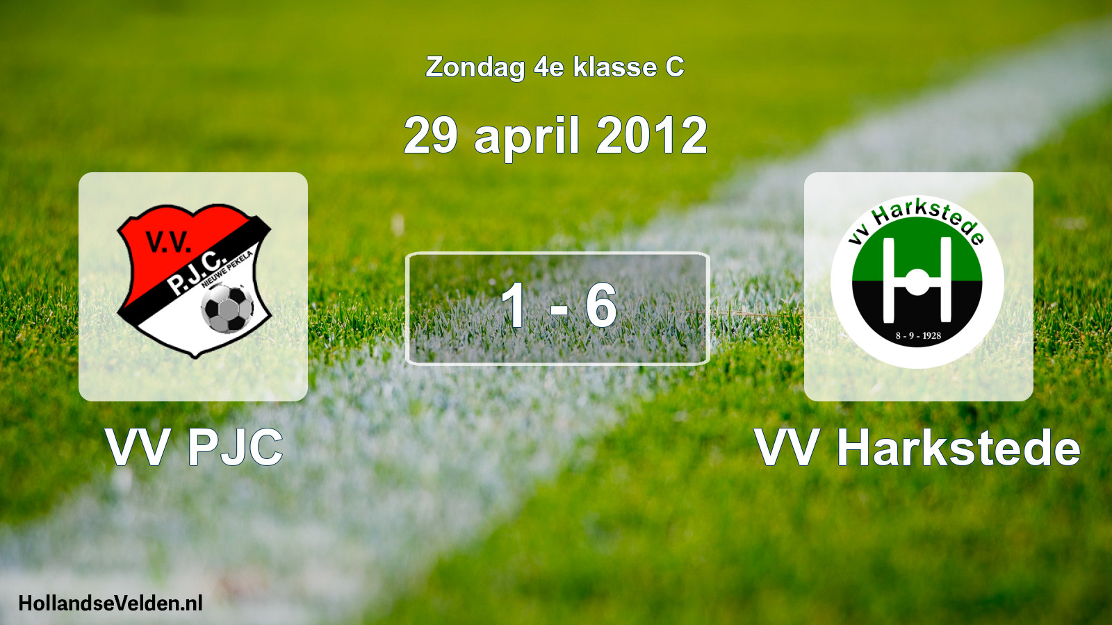 Total number of matches played: VV PJC - VV Harkstede 1 - 6 (29 April 2012)