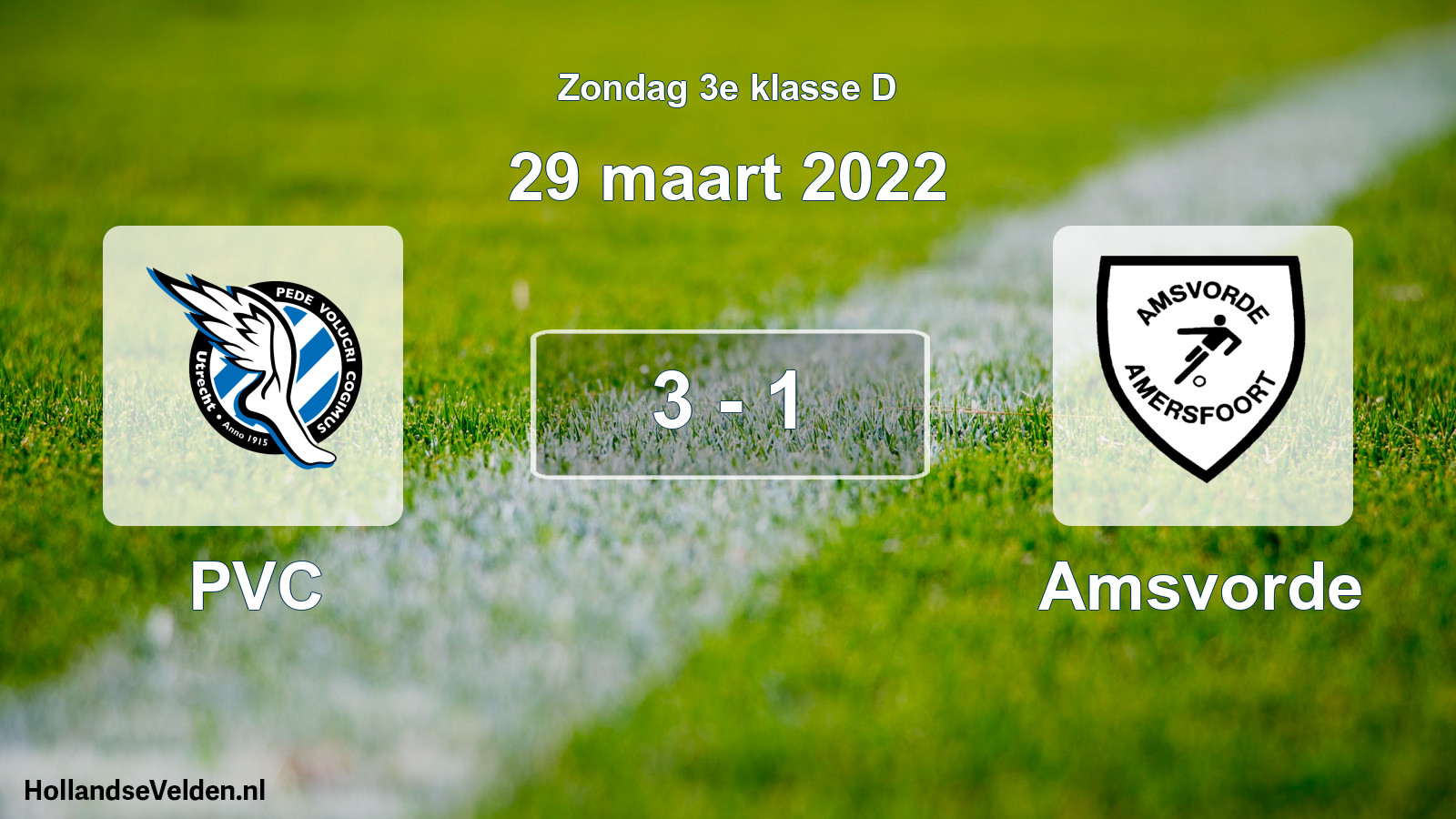 Total number of matches played: PVC - Amsvorde 3 - 1 (29 March 2022)