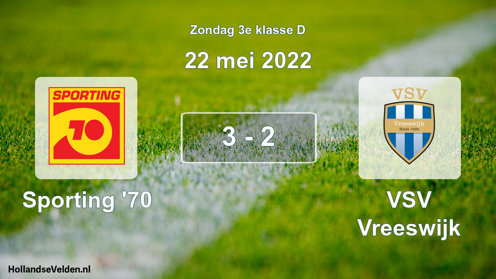 Total number of matches played: Sporting '70 - VSV Vreeswijk 3 - 2 (22 May 2022)