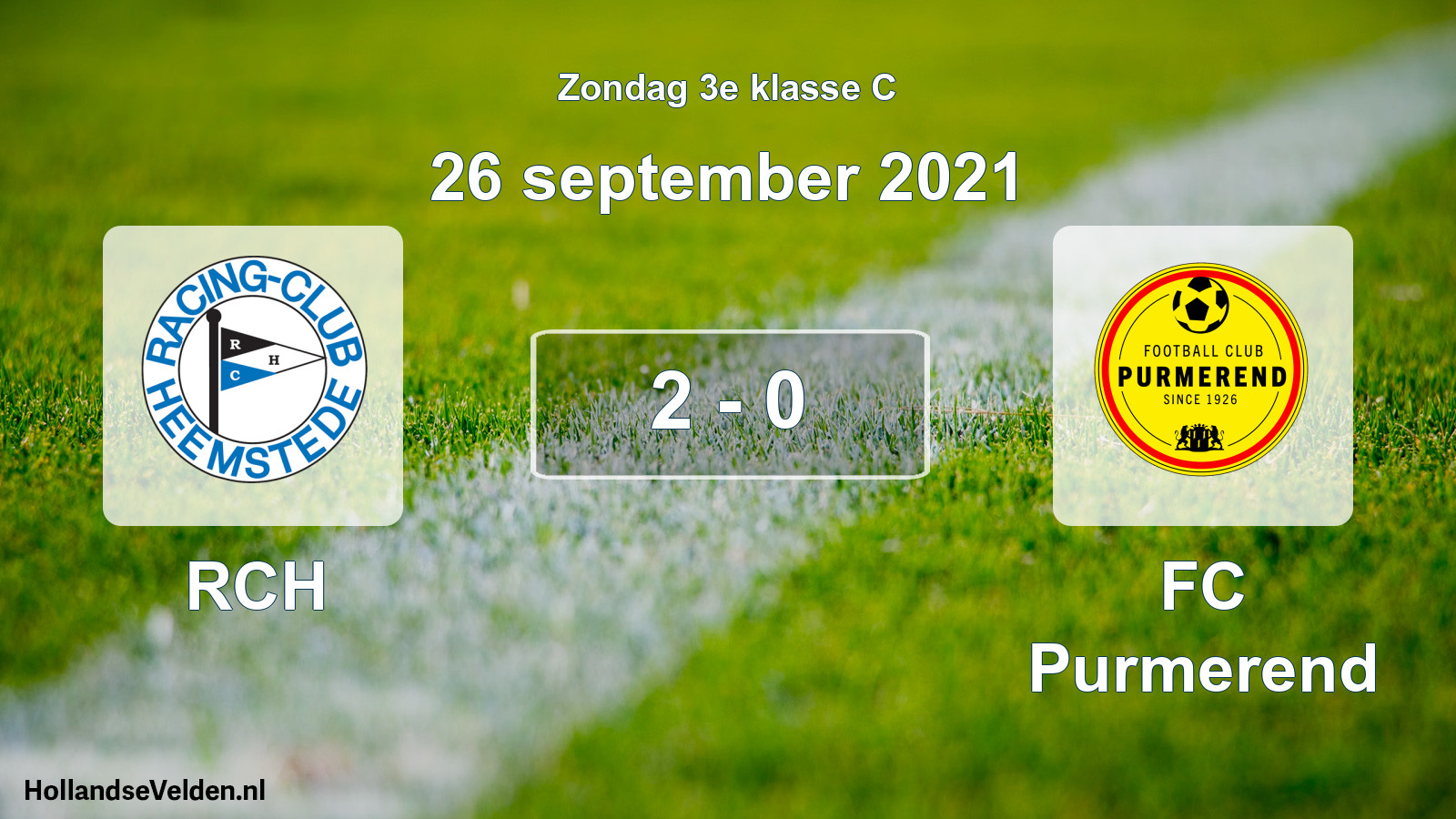 Total number of matches played: RCH - FC Purmerend 2 - 0 (26 September 2021)